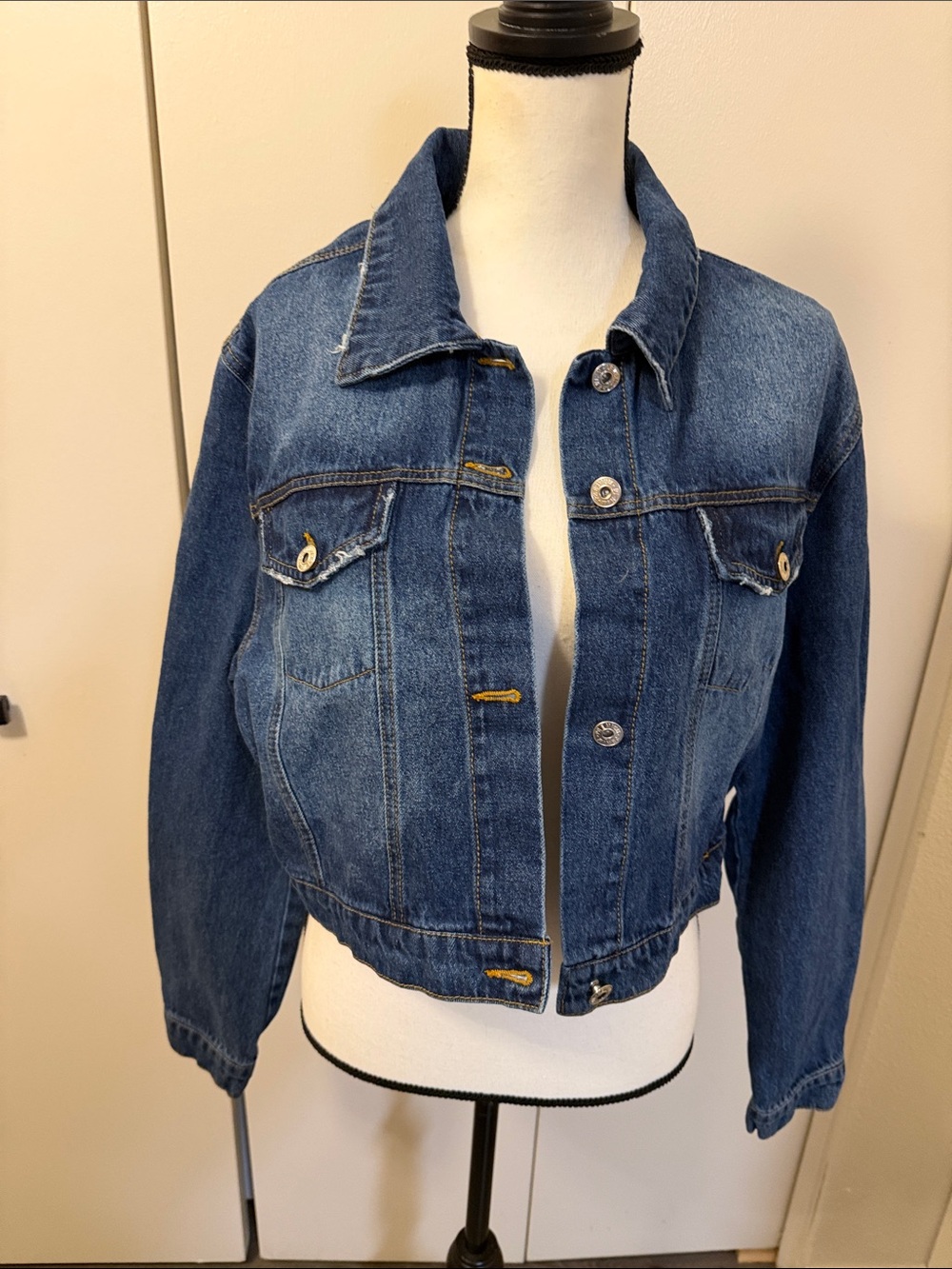 Stylish Women's Blue Denim Jacket